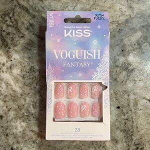 KISS Voguish Fantasy, Holiday Press on Nails, Happy Mittens, Pink